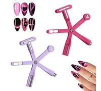 8 en 1 étoile de mer œil de chat aimant nail tool - Ensemble d'aimants œil de chat avec 8 têtes, vernis à ongles gel pour large bande, croix française, cœur, trèfle, diamant, floral, salon de