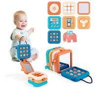 8 en 1 Jouet de Voyage en Avion pour Bébé, Busy Board dès 1 An, Bébés 1-3 Ans