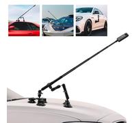 8 En 1 Kit Support Voiture Triple Ventouses Compatible pour Insta360 X6-X | Bâton Alu 47”,Ventouses Rigides, Bras Métalliques, Coussinets Caoutchouc, Adhérence, Vis 1/4, 360° pour DSLR Caméras D'action