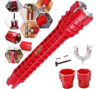 8 en 1 Multifonctionnel Robinet Outils D'Installation D'évier Plomberie Réparation Main Pour Toilettes Salle De Bain Cuisine Clé Universelle Antidérapante