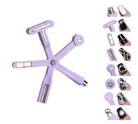 8 en 1 Nail Art Tool Silicone Starfish Handle Gradient Color Export Professional Artists Starfish Nails Art Aimants