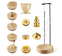 8 en 1 Porte Encens Porte Encens Baton Support Encens Bois Porte-Encens Support Palo Santo Support Encens Baton Brûleur d'encens Renversé pour Yoga Méditation Spa Salon de Thé Décoration de Maison