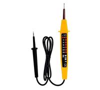 8 en 1 Testeur de Tension Bipolaire 6-380 V AC/DC Affichage 8 LED Noir/Jaune