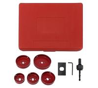 8 - Ensemble de scies à trou avec foret central en alliage, ouvre-trou en acier à haute vitesse pour le bois, le métal et le plastique, incluant une boîte de rangement pour