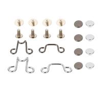 8 Ensembles Boutons sans Clous, Alliage Léger, Détachables | Réglage de Taille, Remplacement Amovible, Lot de Sets de Pièces, pour Jeunes et Adultes, Usage Quotidien