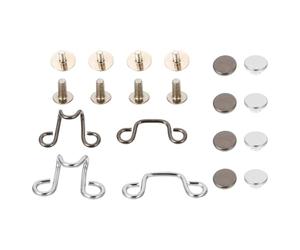 8 Ensembles Boutons sans Clous, Alliage Léger, Détachables | Réglage de Taille, Remplacement Amovible, Lot de Sets de Pièces, pour Jeunes et Adultes, Usage Quotidien