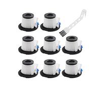 8 ensembles de filtre HEPA de rechange et d'écran de crépine pour MOOSOO FIT pour pièces de rechange pour aspirateur balai sans fil K17 Accessoires pour nettoyeur à vapeur soigné (Couleur : Noir et bl