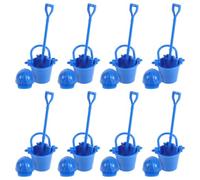 8 Ensembles Ensemble de Mini-seaux de Casque Pompier Plastique | Décor Miniature Réaliste, Portable et Compact, pour Jardin Féerique, Voyage, Garçon et Filles et Passionnés Adultes