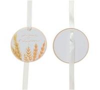 8 étiquettes carton rond épis de blé 5cm blanc - générique 13389 Blanc G