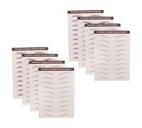 8 Feuilles Autocollants Temporaires pour Sourcils Bruns | Transferts en Papier de Transfert D’eau, Application Peel And Stick, Confort Discret pour Maquillage Quotidien