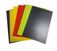 8 feuilles de plastique magique de couleurs, feuilles thermorétractables, papier rétrécissant au four : rouge, jaune, noir, vert, projets de bricolage, bijoux personnalisés, décorations