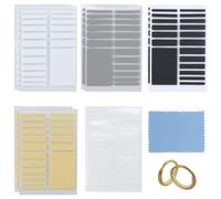 8 feuilles de réglage de taille de bague invisibles, ajusteur de taille de bague invisible et chiffon propre, ajusteur de taille de bague invisible pour bagues lâches, entretoises, clips de protection