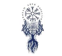 8 feuilles de tatouage temporaire symbole du mal, dure jusqu'à 15 jours, autocollant semi-permanent imperméable magique de nouvelle technologie.