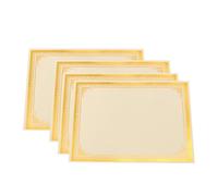 8 Feuilles Fiches de Certificat A4 250g, Vierges | Papier A4 80g Blanc, Bords Lisses, Coins Arrondis, Insert Facile pour Documents, Enseignants, École et Remises de Prix
