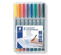 8 feutres d'écriture - Non permanent - Toutes surfaces - Pointe fine - Staedtler