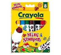 8 Feutres Mini-stampers Animaux G