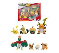 8 figurines Battle BANDAI - Pokémon - Pikachu, Evoli, Dratatin, Togepi, Caninos, Mimiqui, Raichu et Brutalibré