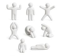 8 figurines Meccha Chameleon blanches à peindre, miniatures 3D de 8 cm | Miniatures Gamer, imprimées en 3D, motifs viraux, personnages en mouvement, collection