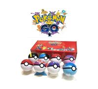 8 figurines Pokémon avec 8 bases et 8 Poké Balls - cadeau d'anniversaire idéal