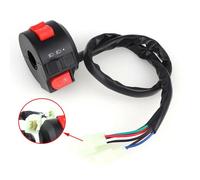 8 Fil 3 Fonction à Gauche Kill Light Starter Interrupteur de démarrage Compatible avec 50cc 70cc 90cc 110cc 125cc 150cc ATV Quad Like Sunl Peace Modèles(A-Without Air Door)