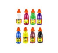 CLEOPATRE - Lot de 8 Bouteilles de Peintures Gouache de 250ml - Couleurs Assorties Lavables - École et Loisirs Créatifs pour Enfant