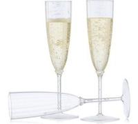 8 flûtes à champagne luxe 200ml - transparent - decorline 7231 Transparent G