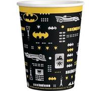 8 gobelets carton batman gotham city 25cl - amscan 9915092 Noir G