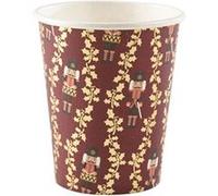 8 gobelets carton casse-noisette 255ml rouge - artifetes 93227 Rouge G