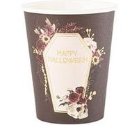 8 gobelets carton happy halloween 25cl - artifetes 94561 Violet