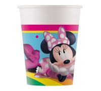 8 GOBELETS CARTON MINNIE RAINBOW 25CL Rose, Fuchsia