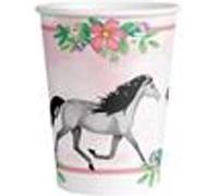 Amscan Gobelets jetables en papier 9909875-66 Lot de 8 motif chevaux 250 ml Multicolore