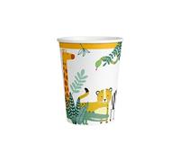8 gobelets carton safari nature sauvage 25cl - 9909350-66