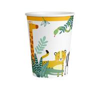 Amscan Gobelets Get Wild 9909350-66 - 8 unités - 250 ml - Vert