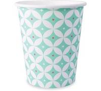 8 gobelets en carton 25 cl - Rosaces Multicolore G