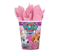 8 Gobelets en Carton 266 ML Rose PatPatrouille
