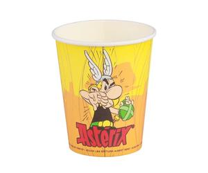8 Gobelets en carton Astérix 250 ml - Jaune