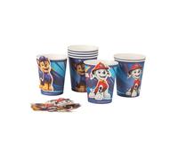 8 Gobelets en carton bleus Pat'patrouille 250ml - Bleu