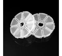 8 grille nail art strass roue boîte perle décoration conteneur de stockage, outils à ongles