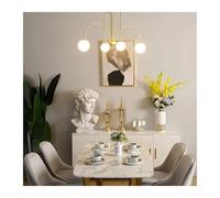 8 Heads Milky Glass Ball Ceiling Chandelier For Island Dining Table Living Indoor Decor Lighting G9 Lamp Bulb