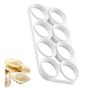 8-Hole Pasta Press - Manual Dumpling Maker, Round Cookie Cutter | Manual Dumpling Maker for Pie Cookie Empanada Ravioli Kitchen Apartment Restaurant Party Gathering