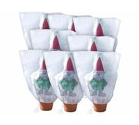 8 housses d'hivernage décoratives 110 x 120 cm - "Nain de jardin" Infactory