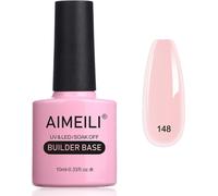 8 In 1 Builder Semi-Permanent Gel Polish ¿ Nude Pink Base And Structure For Extensions, For Nail Art, Decorations And Stickers, Strengthening And Manicure Repair ¿ 10 Ml (148)
