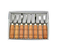 8 in 1 Carpenter Gouge 8 Pieces Wood Cutters Wood Carving Tools Woodworking Tool Detail Chisel Home Household Multifunction Utility Sundries Tool Set