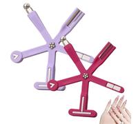 8 In 1 Cat Eye Magnet - Multiple Stunning Cat Eye Designs, 8 in 1 Magnetic Nail Art Tool Kit for Quick Cat-Eye Galaxy Nail Art (Pink + Purple)