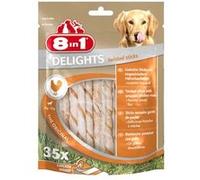 8in1 Delights Twisted Sticks - Sticks torsadés à Mâcher garnis de poulet pour Chien - 35 pièces