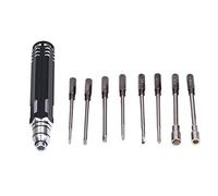 8 in 1 Screwdriver Set | High Strength White Steel Tools for Home Maintenance/Model Assembly | Built - in Storage, Hex Socket Head Design