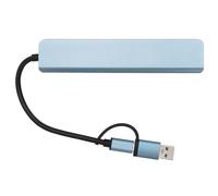 8 in 1 USB C Hub Multi Port Adapter, High Speed USB 3.0 and USB 2.0 Data Transfer Hub with SD microSD Card Reader, 3.5mm Audio Jack and USB C Charging Port for Laptop Tablet Phone