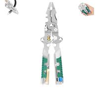 8 In 1 Wire Stripper with Voltage Tester, Electrical Disconnect Pliers, Folding Stylus Screwdriver Wire Stripper, for Home Repair, Circuit Maintenance (1pcs)