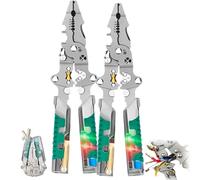 8 in 1 wire stripper with voltage tester, Tuvilo Electrical Pliers, Tuvilo Wire Stripper, Folding Stylus Screwdriver Wire Stripper, Crimper Tool with Ergonomic Non-slip Grip (2 PCS)