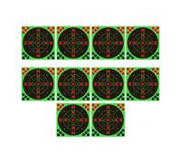 8-inch Fluorescent Splatter Targets 10-Pack | Bright Reactive Stickers for Target Practice, Games & Training; Ideal for Backyard Fun for Kids, Adults, Women, Men, Easy to Use